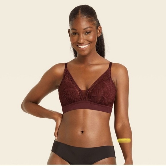 Auden Lightly Lined Bralette  Size XXL. Adjustable Straps, Adjustable Closure. - Picture 2 of 3